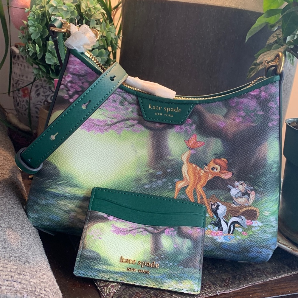 RARE!!Authentic KATE SPADE leather Bambi collection card holder - Picture 10 of 10